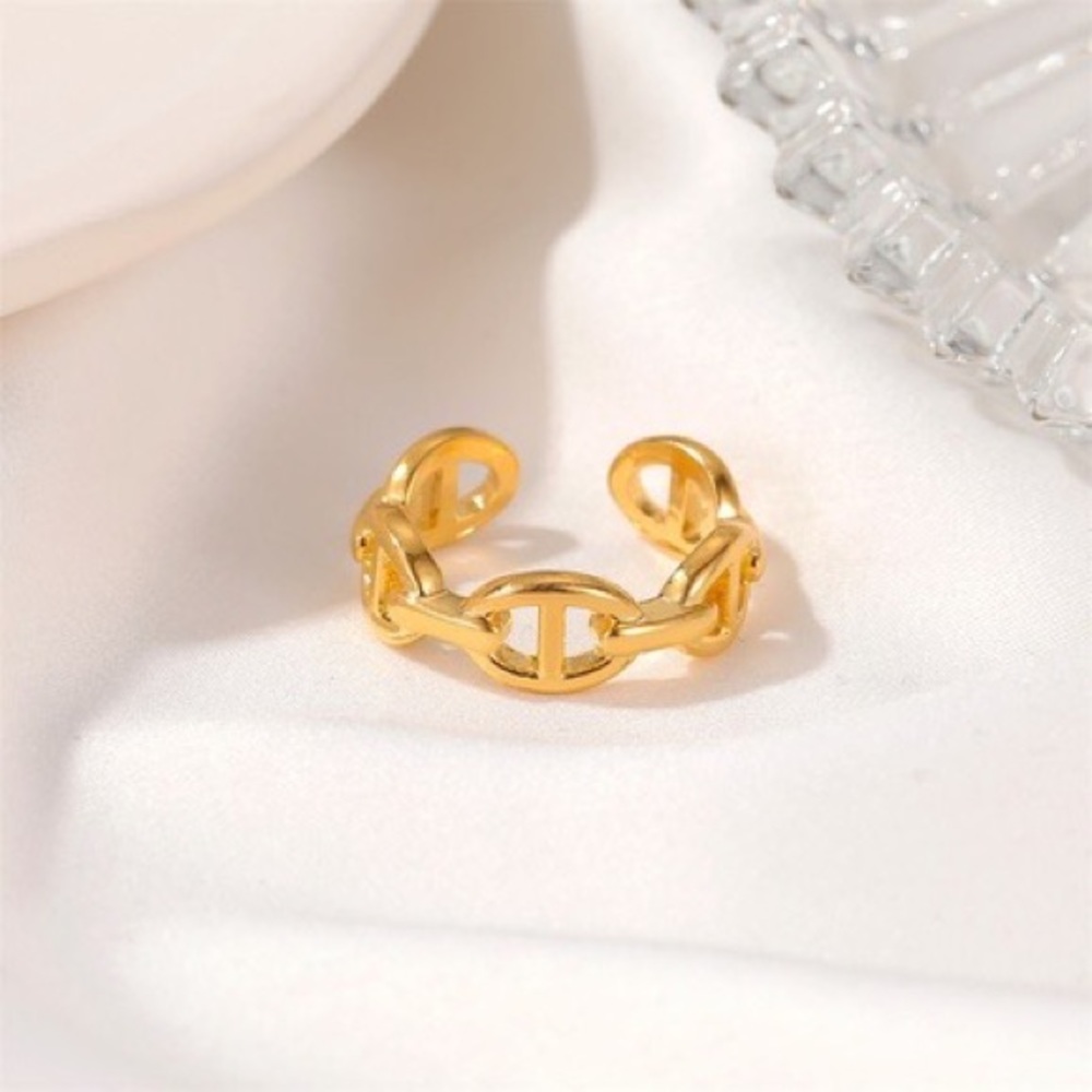 NEW LOCK LINK RING - Picture 4 of 6
